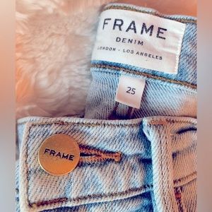 FRAME denim Le Skinny De Jeanne Jeans Adeline Light Wash mid-rise SIZE  25